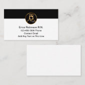 Classy geregistreerde verpleegkundige eenvoudige V Visitekaartje (Voorkant / Achterkant)