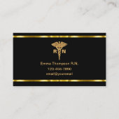 Classy Geregistreerde Verpleegkundige Medische Vis Visitekaartje (Voorkant)