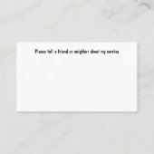 Classy Geregistreerde Verpleegkundige Medische Vis Visitekaartje (Achterkant)