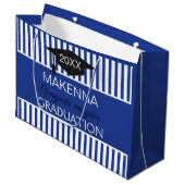 Classy. Geschenktas voor aangepast AFSTUDEREN Groot Cadeauzakje (Voorkant Gekanteld)