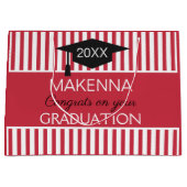 Classy. Geschenktas voor aangepast AFSTUDEREN Groot Cadeauzakje (Voorkant)