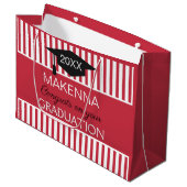 Classy. Geschenktas voor aangepast AFSTUDEREN Groot Cadeauzakje (Voorkant Gekanteld)