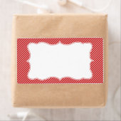Classy gestreepte adreslabel etiket (Insitu)
