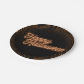 Classy Ggloing Happy Halloween Papieren Bordje (Gekanteld)