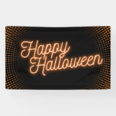 Classy Ggloing Happy Halloween Spandoek (Horizontaal)