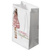 Classy Girl Kerstmis Klein Cadeauzakje (Achterkant Gekanteld)