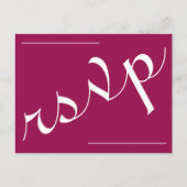 Classy & Glamoureus "rsvp" Briefkaart (Voorkant)