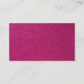 Classy Glitter Pink Afspraak Visitekaartjes Afsprakenkaartje (Achterkant)