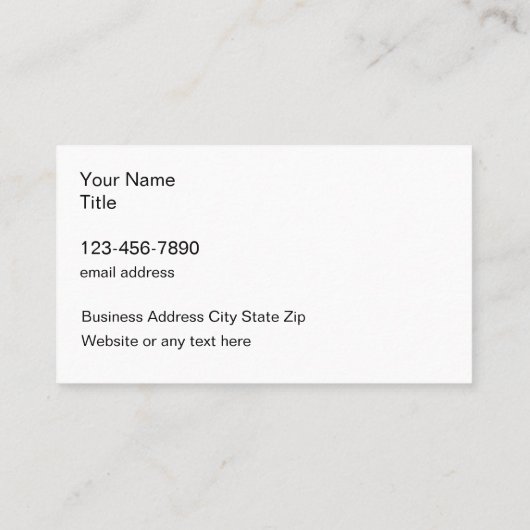 Classy Glitzy Beauty Mode Visitekaartjes (Achterkant)