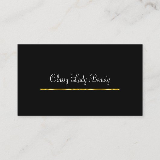Classy Glitzy Beauty Visitekaartjes (Voorkant)