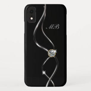 Classy Glitzy Bling Dames Monogram Case-Mate iPhone Case