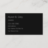 Classy Glitzy Bling Sieradenwinkel Visitekaartje (Achterkant)