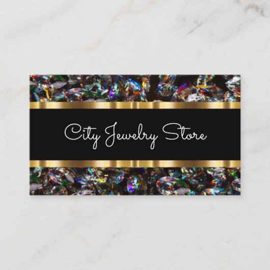 Classy Glitzy Bling Sieradenwinkel Visitekaartje (Voorkant)