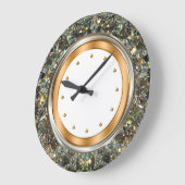 Classy Glitzy Bling Style Wall Grote Klok (Hoek)
