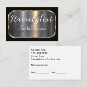Classy Glitzy Haarstylist Beauty Visitekaartjes