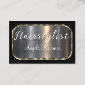 Classy Glitzy Haarstylist Beauty Visitekaartjes (Voorkant)