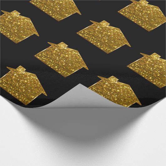 Classy Glitzy Housewarming Design Cadeaupapier (Hoek)
