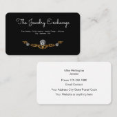 Classy Glitzy Jeweler Visitekaartje (Voorkant / Achterkant)