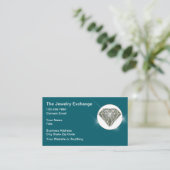 Classy Glitzy Jewelry Store Bling Business Cards Visitekaartje (Staand voorkant)