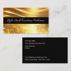 Classy Glitzy Mode en schoonheid Visitekaartjes