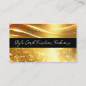 Classy Glitzy Mode en schoonheid Visitekaartjes (Voorkant)