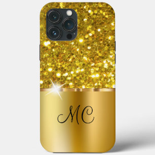 Classy Glitzy Monogram Case-Mate iPhone Case
