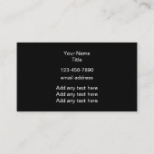 Classy Glitzy Monogram Editable Visitekaartjes (Achterkant)