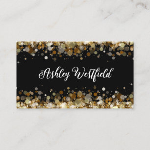 Classy Glitzy Monogram Visitekaartjes
