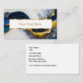 Classy Glitzy Stone Look Pattern Business Cards Visitekaartje (Voorkant / Achterkant)