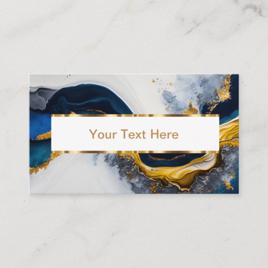 Classy Glitzy Stone Look Pattern Business Cards Visitekaartje (Voorkant)
