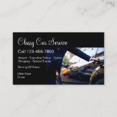Classy Glossy Car Service Uber Driver Visitekaartje (Voorkant)