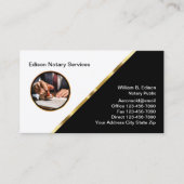 Classy Glossy Notary openbaar Visitekaartje (Voorkant)