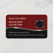 Classy Glossy Taxi Visitekaartjes (Voorkant)