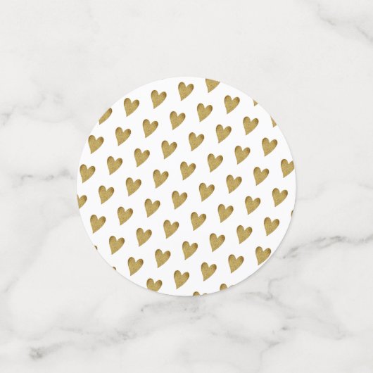 Classy Gold 50e verjaardag Hartelijk dank Confetti (Kleine voorkant)