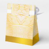 Classy Gold Abstract 50ste bruiloft Jubileum Schat Bedankdoosjes (Achterkant)