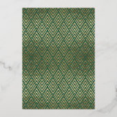 Classy Gold Afstuderen Foto Folie Uitnodiging (Achterkant)