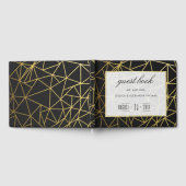 Classy Gold & Black Wedding Gastenboek (Volledig)