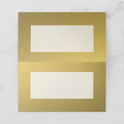 Classy Gold Border Gouden Jubileum Blank Plaatskaartje (Buitenkant ongevouwen)