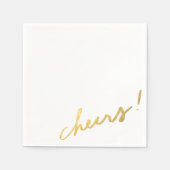 Classy Gold Cheers Servetten (Voorkant)