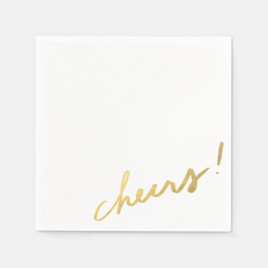 Classy Gold Cheers Servetten (Voorkant)