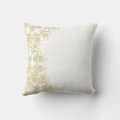 Classy Gold Damask 40e verjaardag Kussen (Achterkant)