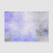 Classy Gold Damask op Paars Waterverf ontkoppeling Tissuepapier (Voorkant)