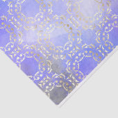 Classy Gold Damask op Paars Waterverf ontkoppeling Tissuepapier (Detail)