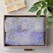Classy Gold Damask op Paars Waterverf ontkoppeling Tissuepapier (Geschenk)
