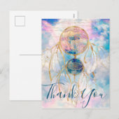 Classy Gold dreamcatcher Rainbow Clouds Sky-ontwer Feestdagenkaart (Voorkant / Achterkant)
