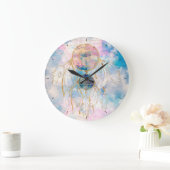 Classy Gold dreamcatcher Rainbow Clouds Sky-ontwer Grote Klok (Huis)