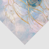 Classy Gold dreamcatcher Rainbow Clouds Sky-ontwer Tissuepapier (Detail)