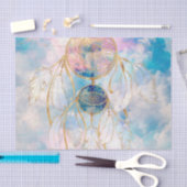 Classy Gold dreamcatcher Rainbow Clouds Sky-ontwer Tissuepapier (Craft)