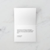 Classy Gold en Black Business Bedankkaart (Binnen)