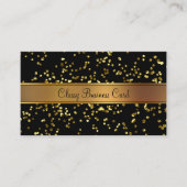 Classy Gold en Black BusinessCard Visitekaartje (Voorkant)